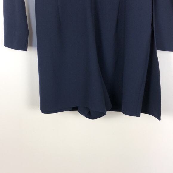 1. State long sleeve blue V neck hidden zip closure wrap tie romper Womens Large - Picture 9 of 11